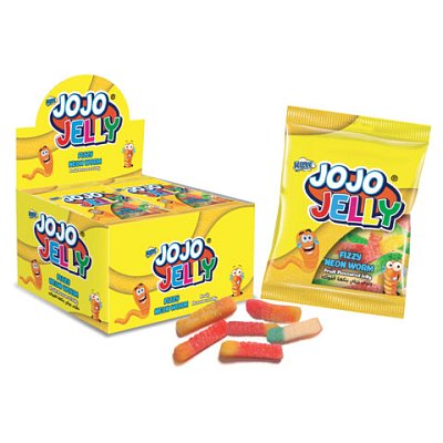 Жевательный мармелад в обсыпке JOJO JELLY «Червячки», 20 г, КОНФИТОЙ
