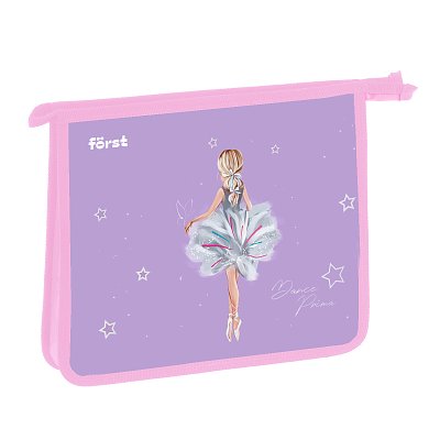 Папка для тетрадей 1 отделение, А5 Först «Dance Dream», 240×205×40 мм, пластик, на молнии