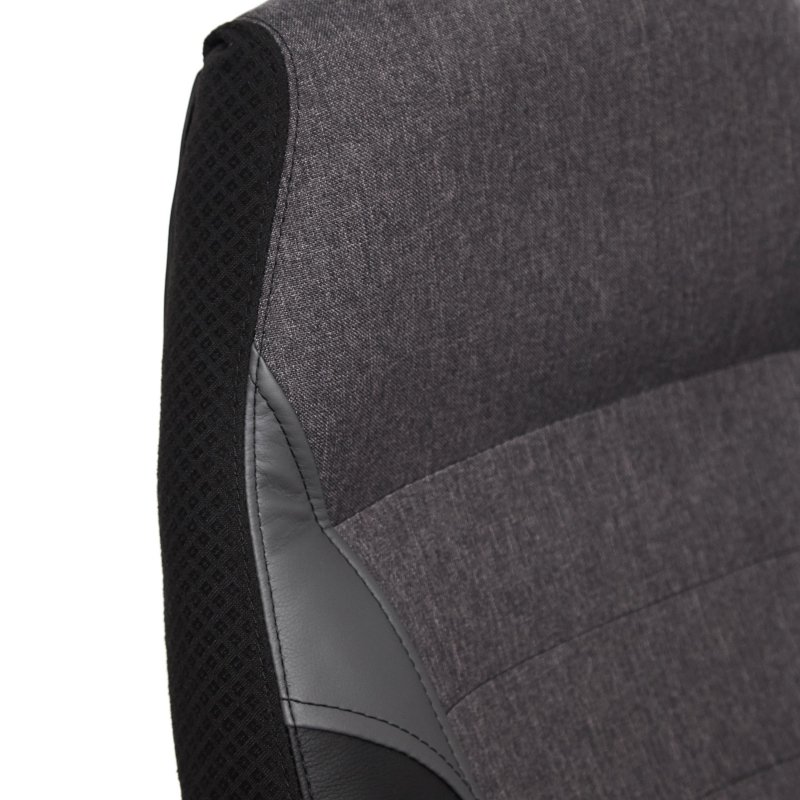 Кресло игровое Easy Chair Impreza черное/серое/металлик (искусственная кожа/сетка/ткань/пластик)