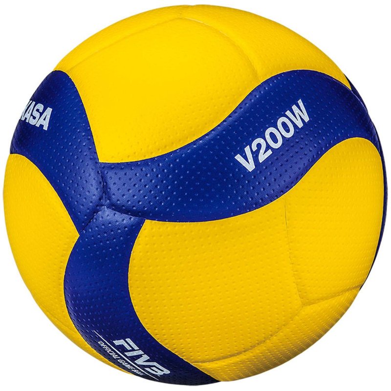 превью Мяч волейб. проф. MIKASA V200W, р. 5, оф. мяч FIVB желто-синий