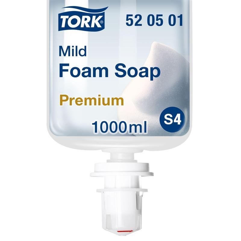 Картридж с жидким мылом Tork S4 520501 мыло-пена 1 л (для дозатора арт. 330685)