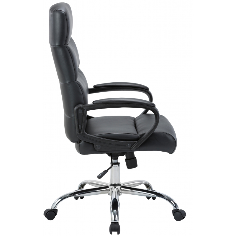 Кресло для руководителя Easy Chair 679 TR черное/серое (рециклированная кожа/пластик)