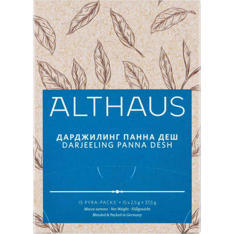 Чай Althaus BIO Darjeeling Panna Desh черный в пирамидках 15 x 2.5 г