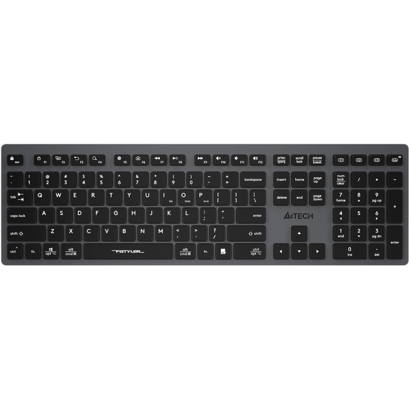 превью Клавиатура A4Tech Fstyler FBX50C серый USB/BT (FBX50C GREY)