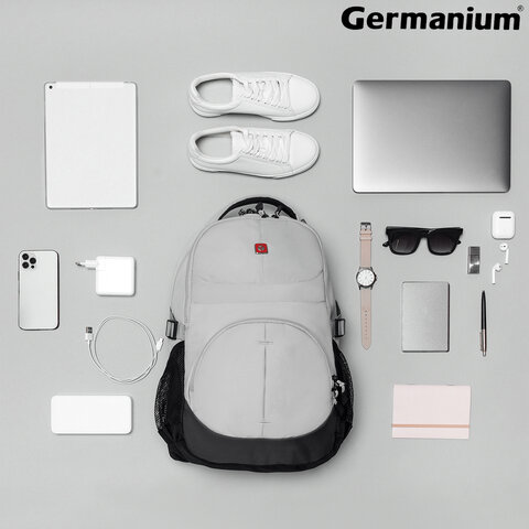 Рюкзак B-PACK «S-07» (БИ-ПАК) универсальный, уплотненная спинка, облегчённый, белый, 46×32×15 см