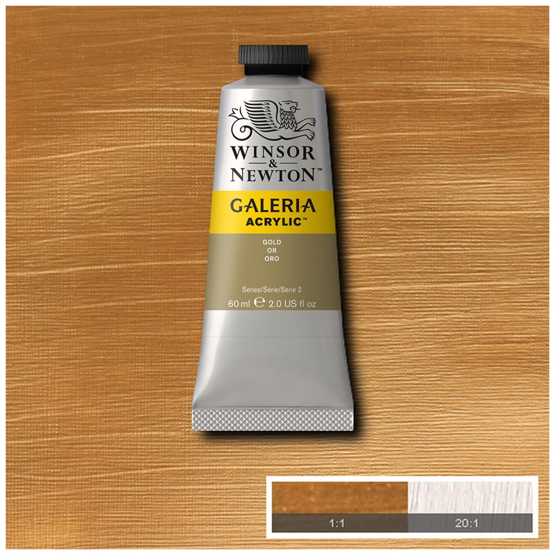 Краски акриловые Winsor&Newton «Galeria», 60 мл, туба, золотой