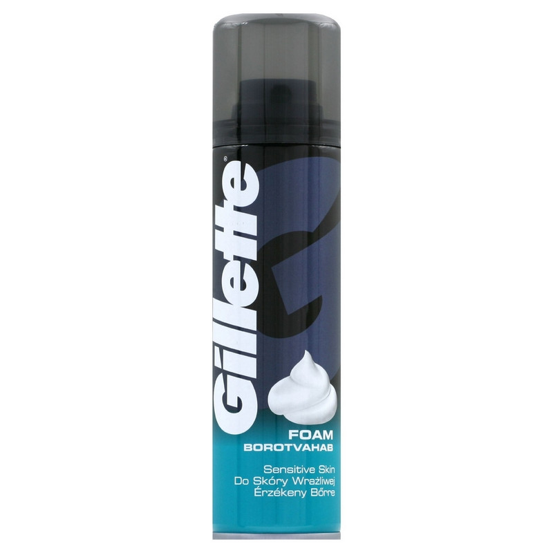 превью Пена для бритья GILLETTE Sensitive Skin для чувствительной кожи 200мл