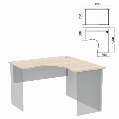 Стол компактный ЧАСТЬ 1 «Арго»1200×1200х760 ммправыйясень шимо