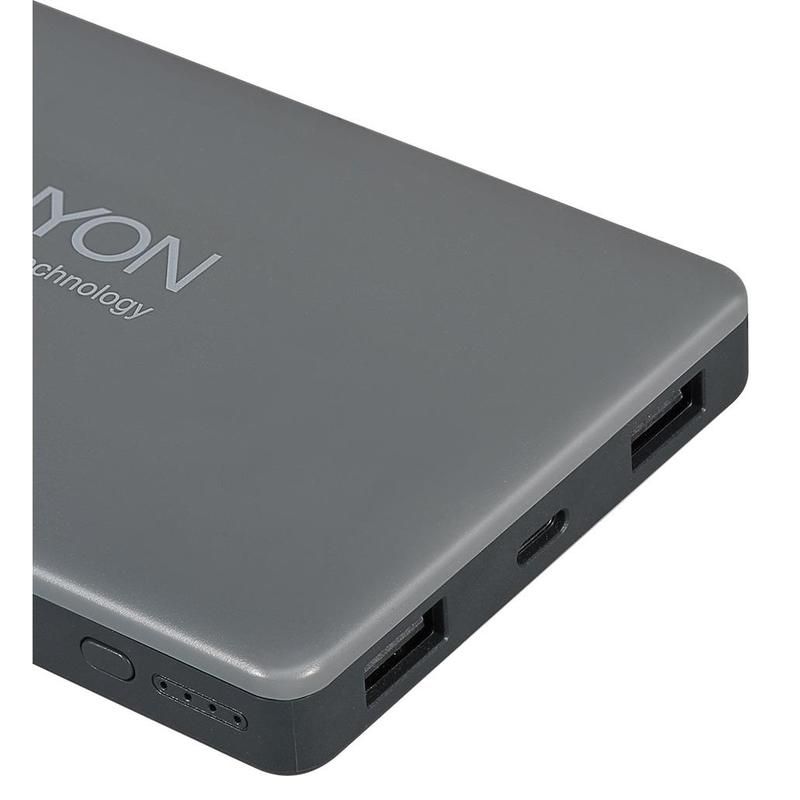 Внешний аккумулятор Canyon Li-Pol 15000 mAh серый (CNS-TPBP15DG)