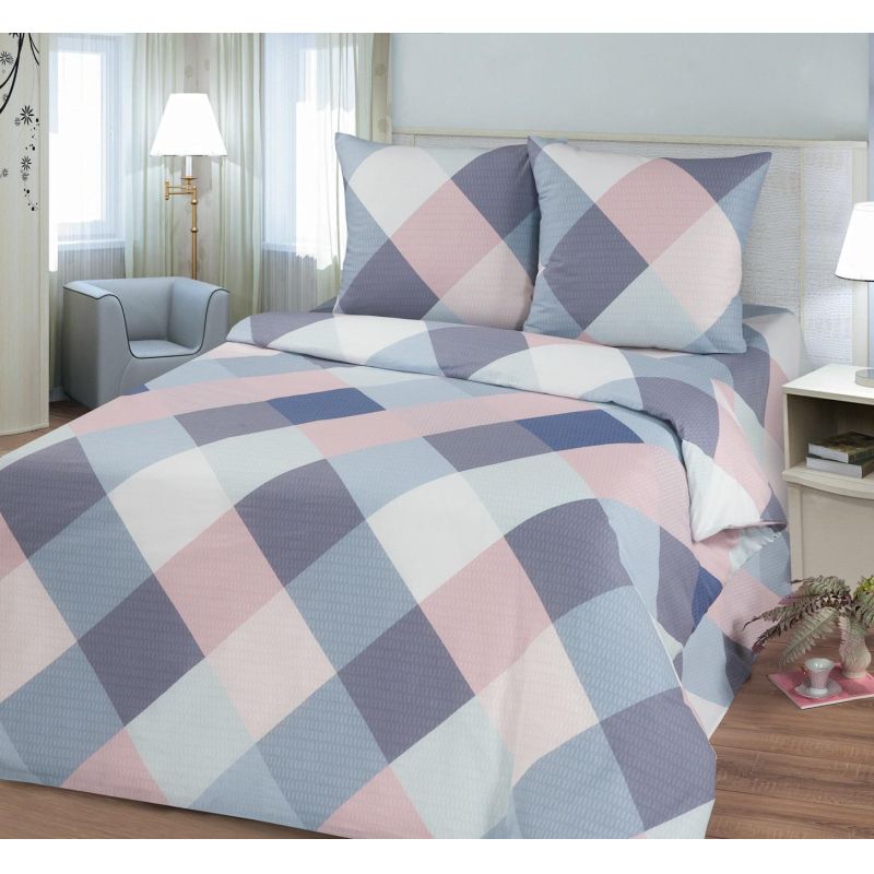 превью Постельное белье 1.5сп бязь 120г/м2 (нав.70×70-2шт) Жаклин