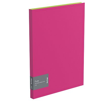 Папка с 30 вкладышами Berlingo «Fuze», 17мм, 600мкм, розовая