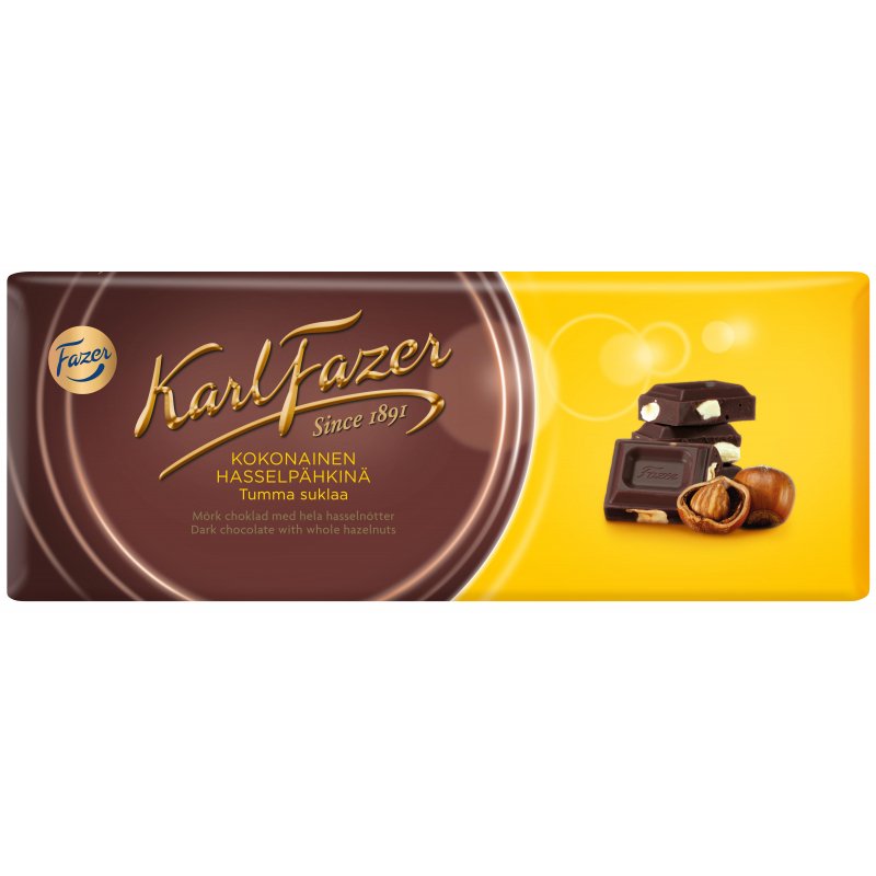 Шоколад fazer молочный с крошкой из соленой мягкой карамели