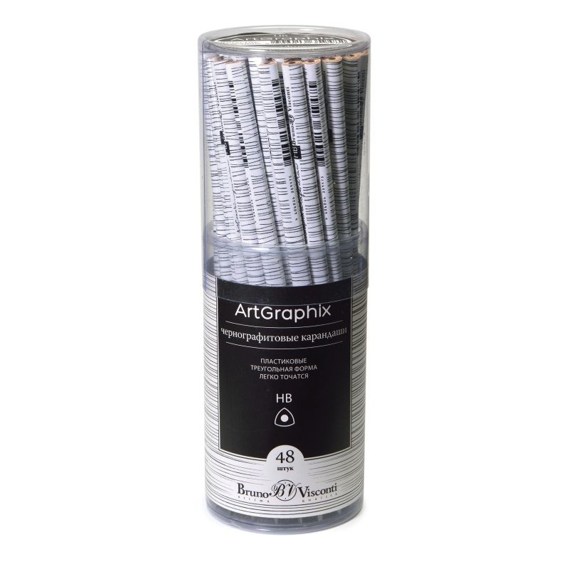 Карандаш чернографитный BV ArtGraphix Березки НВ пласт. корпус 21-0038/05