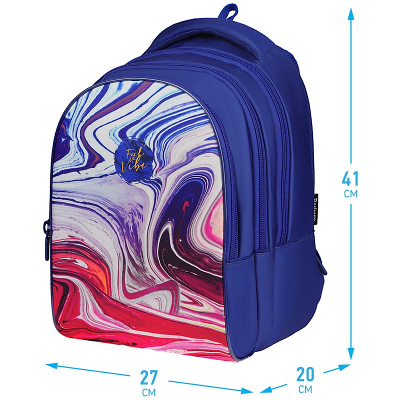 Рюкзак Berlingo inStyle «Liquid Wave» 41×27×20см, 3 отделения, 1 карман, эргономичная спинка