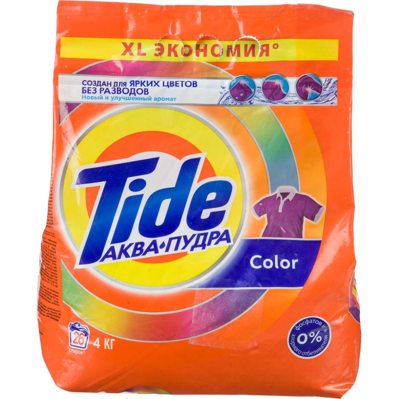 Порошок стиральный Tide автомат Color, 4кг арт. 1283325 - купить в ...