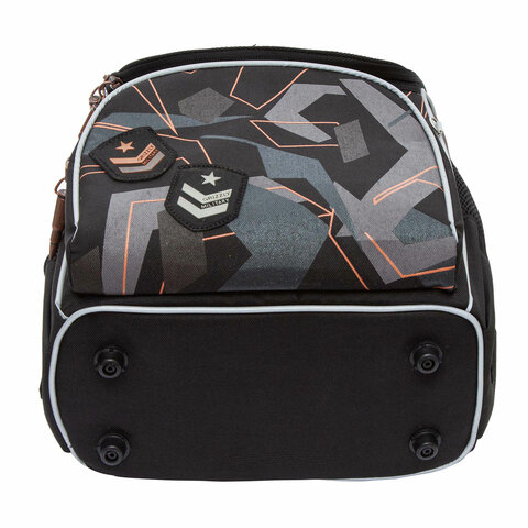 Ранец GRIZZLY анатомическая спинка, с мешком для обуви, для мальчиков, SERIOUS, 33×25х13 см