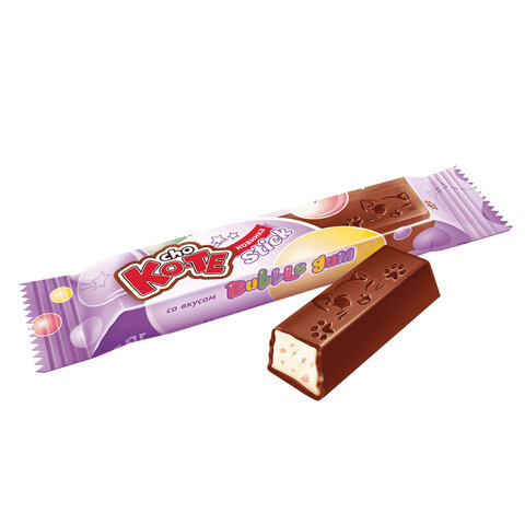 Конфеты шоколадные CHO КО-ТЕ со вкусом Bubble Gum и взрывной ...