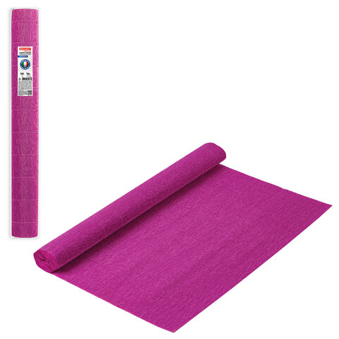 превью Бумага гофрированная (ИТАЛИЯ) 140 г/м2, цикламен (972), 50×250 см, BRAUBERG FLORE