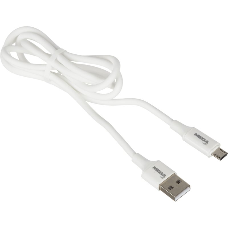 превью Кабель ProMega U28, 2.4A, 1м, USB - Micro-USB, TPE, силикон, белый