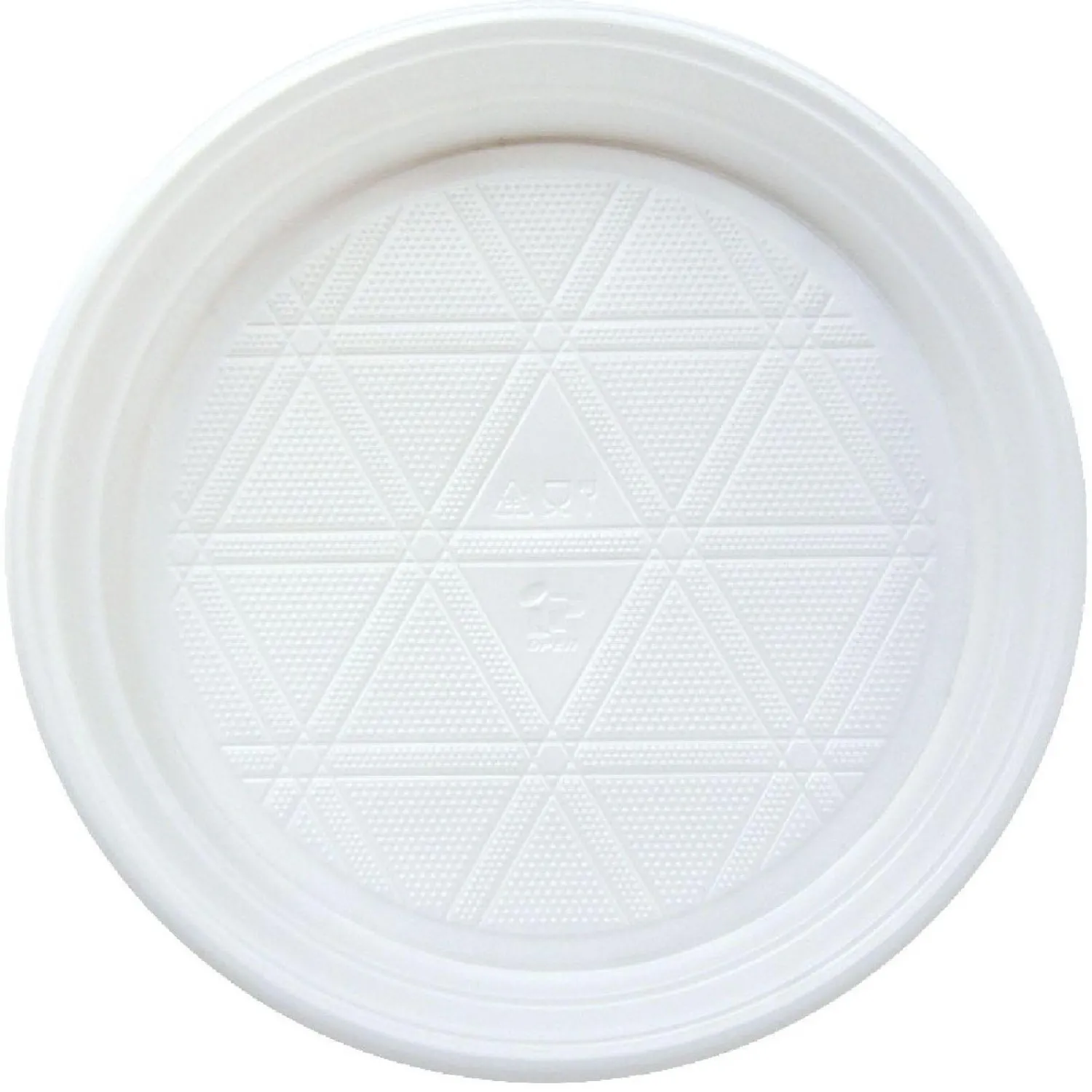 Тарелка одноразовая Комус d 165 мм, бел., ПП, 100шт./уп