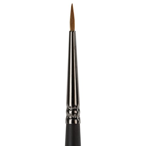 Кисть художественная проф. BRAUBERG ART CLASSIC, колонок, круглая, № 0, короткая ручка