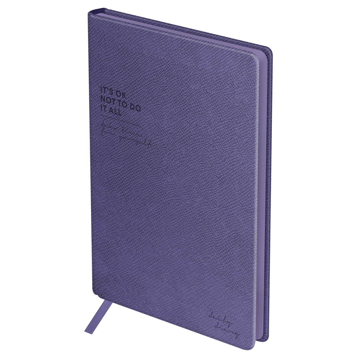 Ежедневник недатированный, А5, 136л., твердый переплет, кожзам, BG «Create. Purple», фиолетовый, цветной срез