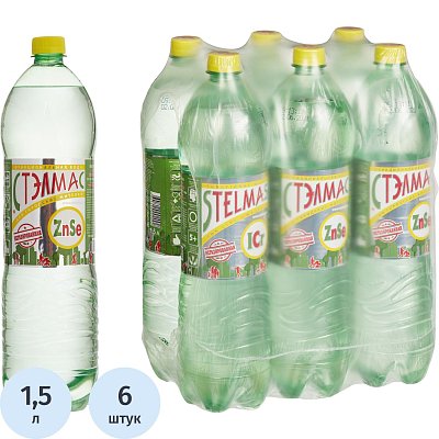 Вода питьевая Стэлмас негаз 1.5л. ПЭТ