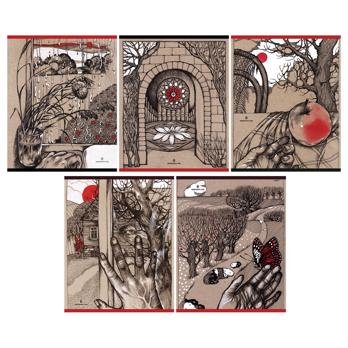 превью Тетрадь 48л., А5, клетка Greenwich Line «Graphic drawing», матовая ламинация, 70г/м2