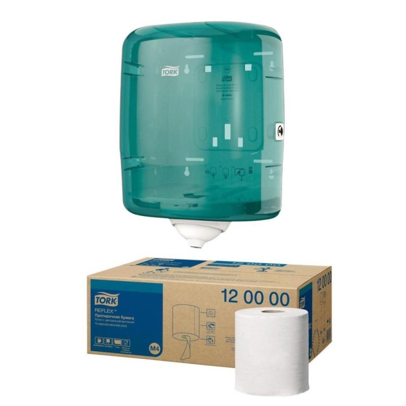 Полотенца бумажные д/держ. Tork М4 с ЦВ 1сл.771л/рул. 6рул/уп 120000