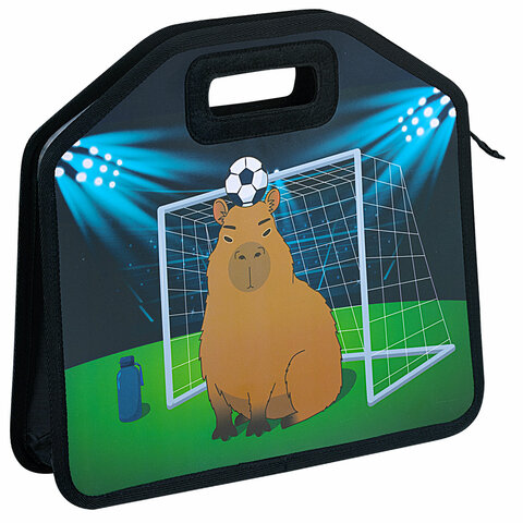 превью Папка-сумка ЮНЛАНДИЯ, 1 отделение, фетровые ручки, 34×30х11 см, Capyball