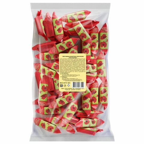 Конфеты шоколадные КРАСНЫЙ ОКТЯБРЬ «Красный мак», 1 кг, пакет