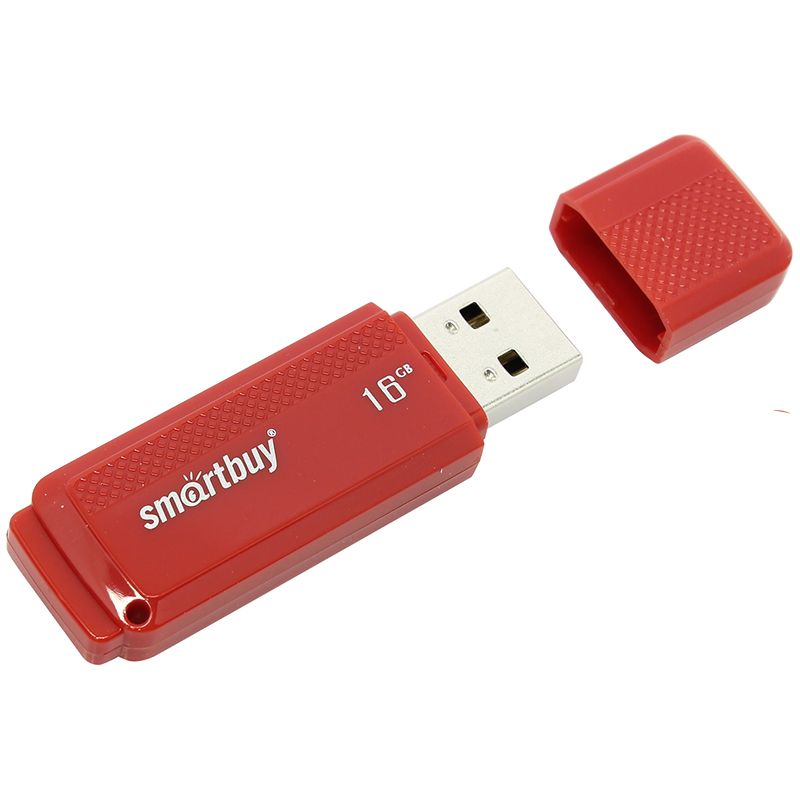превью Память Smart Buy «Dock» 16GB, USB 2.0 Flash Drive, красный