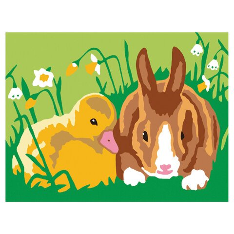 Картина по номерам 15×20 см, ЮНЛАНДИЯ «Пушистики», на холсте, акрил, кисти