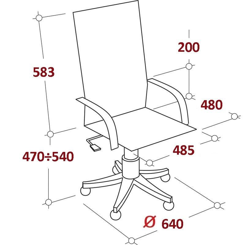 Кресло для руководителя Easy Chair 702 T NET белое (сетка/металл)