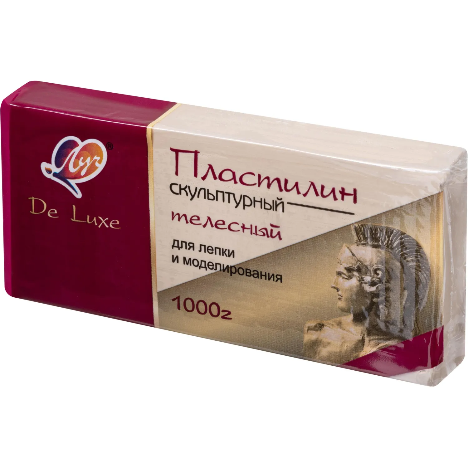 превью Пластилин скульптурный Люкс, телесный, 1000 г 34С 2247-08 набор