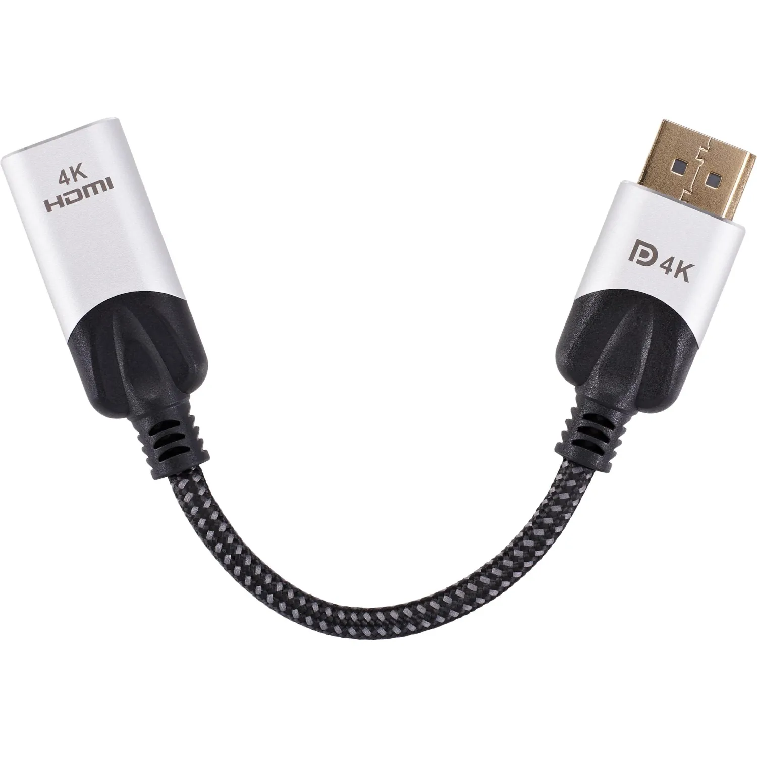 Адаптер DisplayPort(M) --- HDMI(F) 0.15m 4K@60Hz VCOM CG621M-0.15
