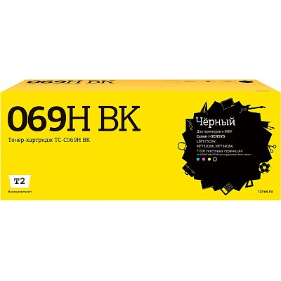 Картридж лазерный T2 TC-C069H BK чер. для Canon LBP673Cdw/MF752Cdw/MF754Cdw