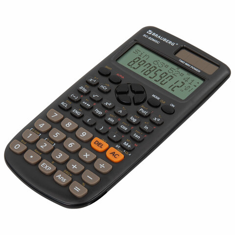 Калькулятор инженерный BRAUBERG SC-82MSС (165×84 мм)240 функций10+2 разрядовдвойное питание271722