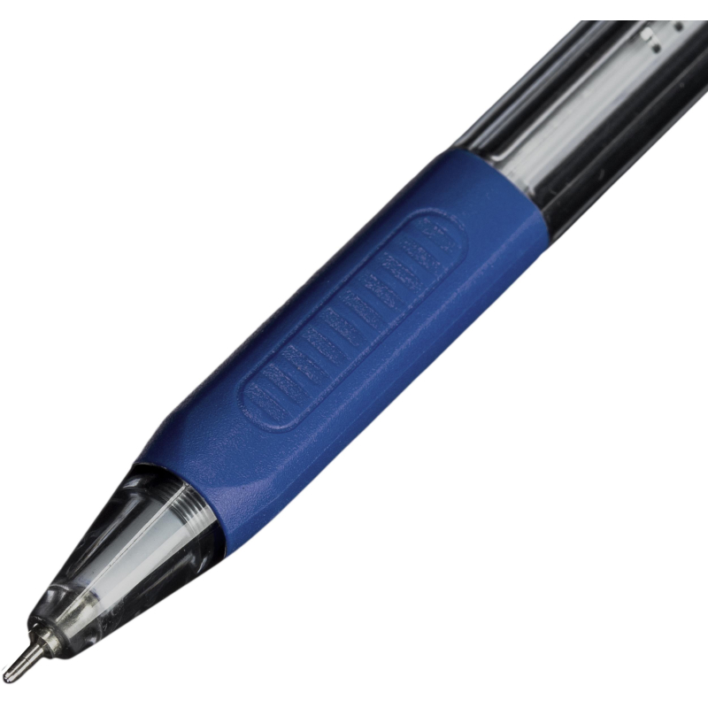 Ручка шариковая масляная автоматическая Unimax Glide Trio RT GP Steel синяя (толщина линии 0.5 мм)
