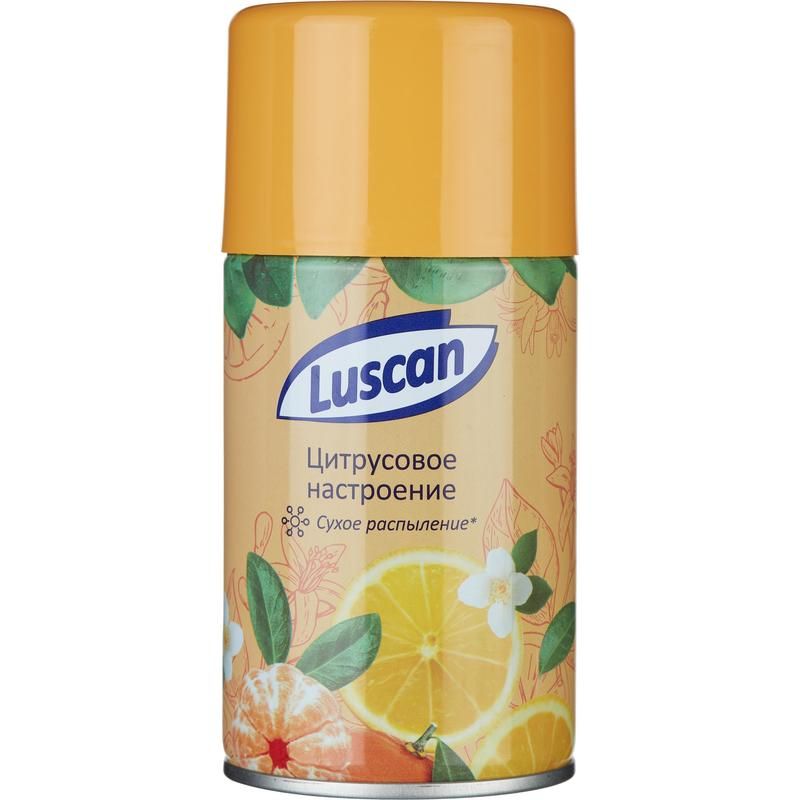 превью Сменный баллон для автоматического освежителя Luscan Цитрусовое настроение 250 мл
