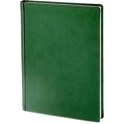 Ежедневник недатированный Альт Velvet искусственная кожа A5+ 136 листов зеленый (146×206 мм)