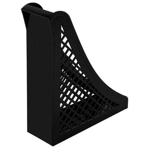 Лоток вертикальный для бумаг BRAUBERG ECO, 240×80х290 мм, сетчатый, черный