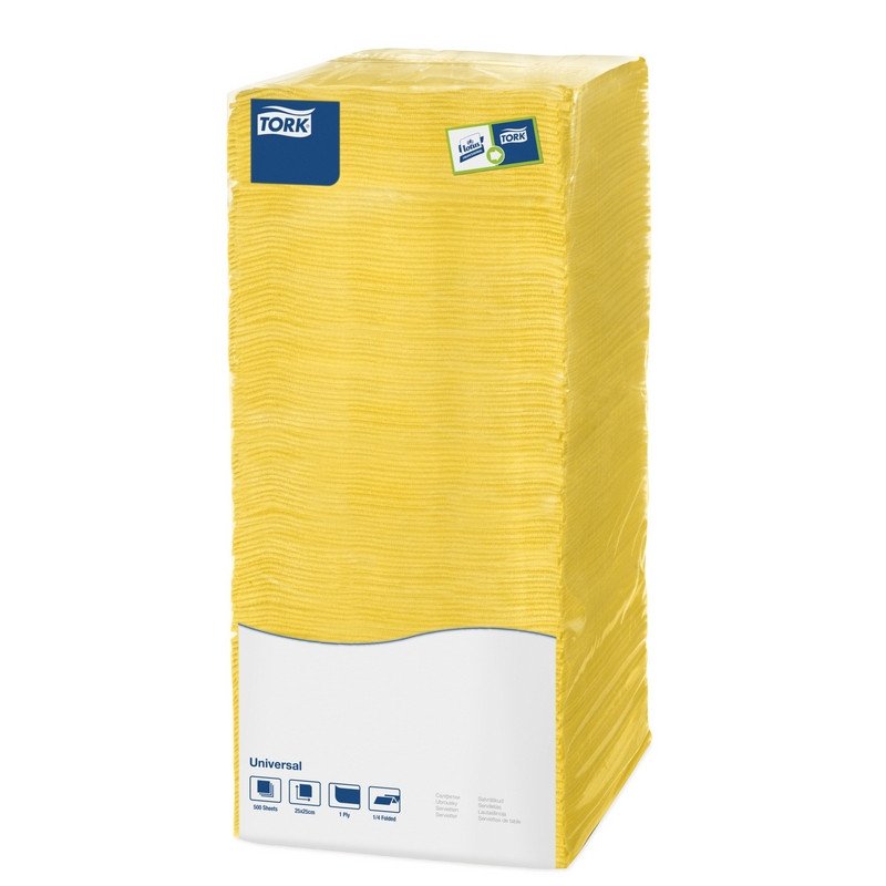 превью Салфетки Big Pack 199802/96804 (25х25, 1-слойные желтые, 500шт/уп)