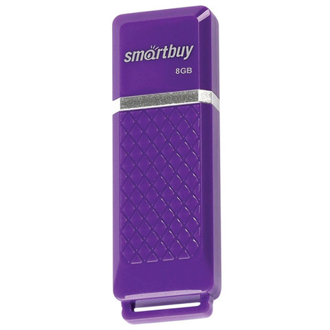 превью Флэш-диск 8 GB, SMARTBUY Quartz, USB 2.0, фиолетовый