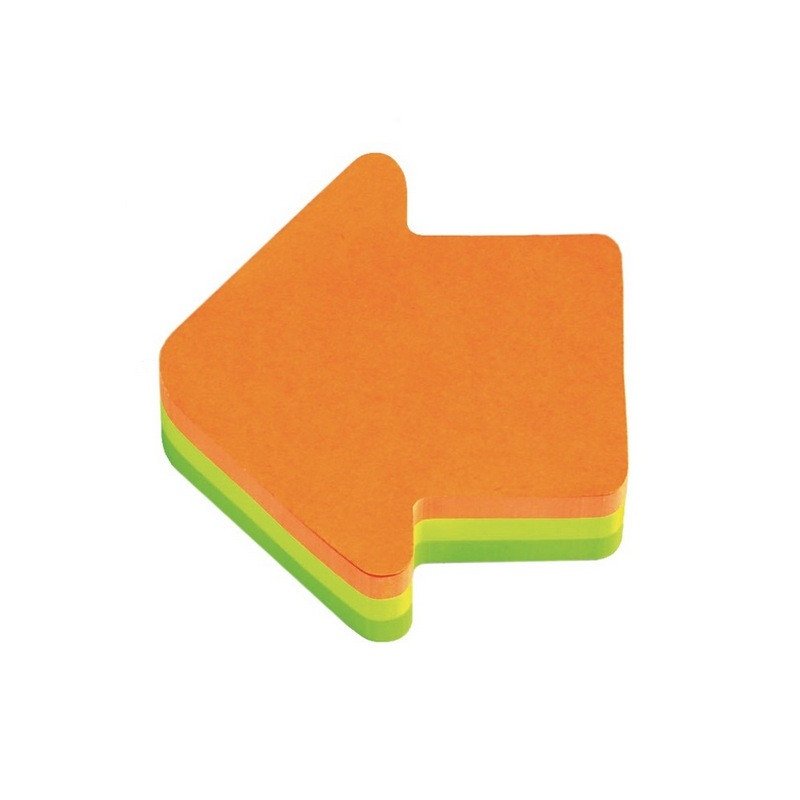 превью Стикеры фигурные Post-it Стрелка неоновые 3 цвета (1 блок, 225 листов)