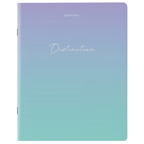 Тетради КОМПЛЕКТ 5 шт. А5, 48 л., BRAUBERG, скоба, клетка, SoftTouch, фольга, «Inspiration»