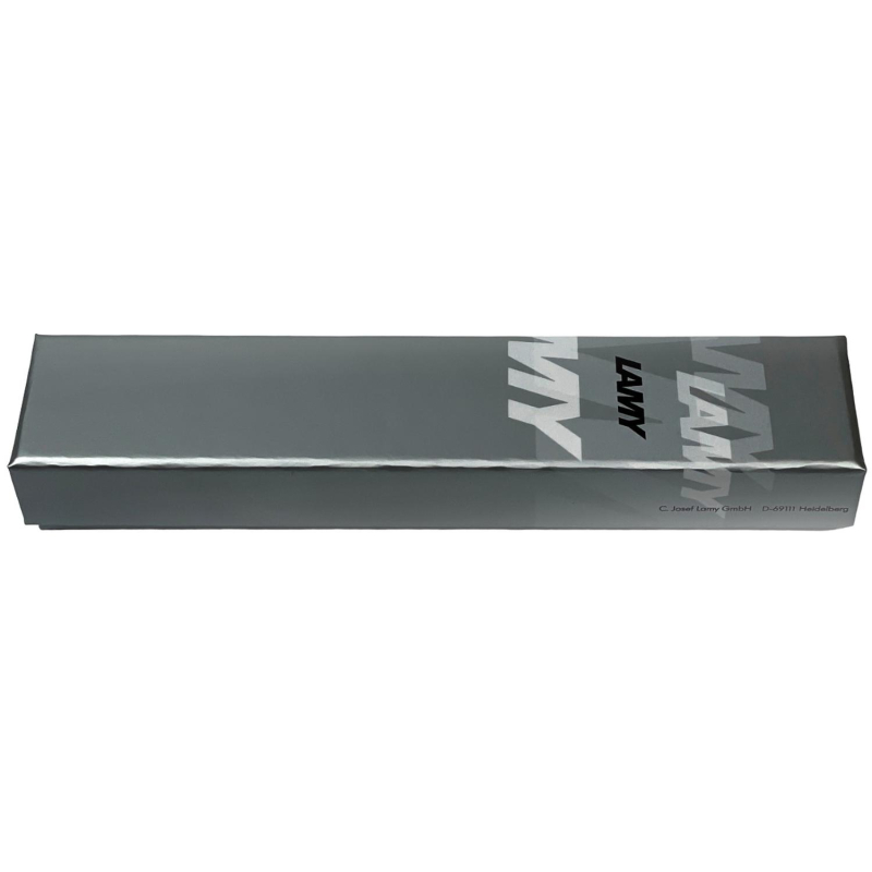Ручка шариковая автоматическая LAMY 206 logo, Матовая сталь, M16, 4026752