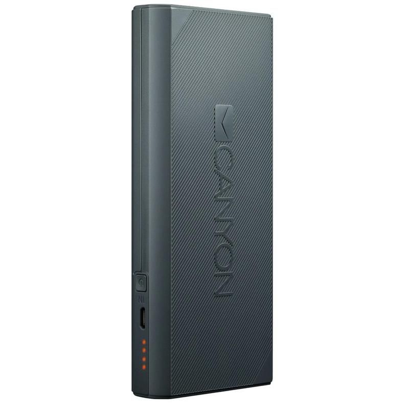 превью Внешний аккумулятор Canyon Li-ion 13000 mAh серый (CNE-CPBF130DG)