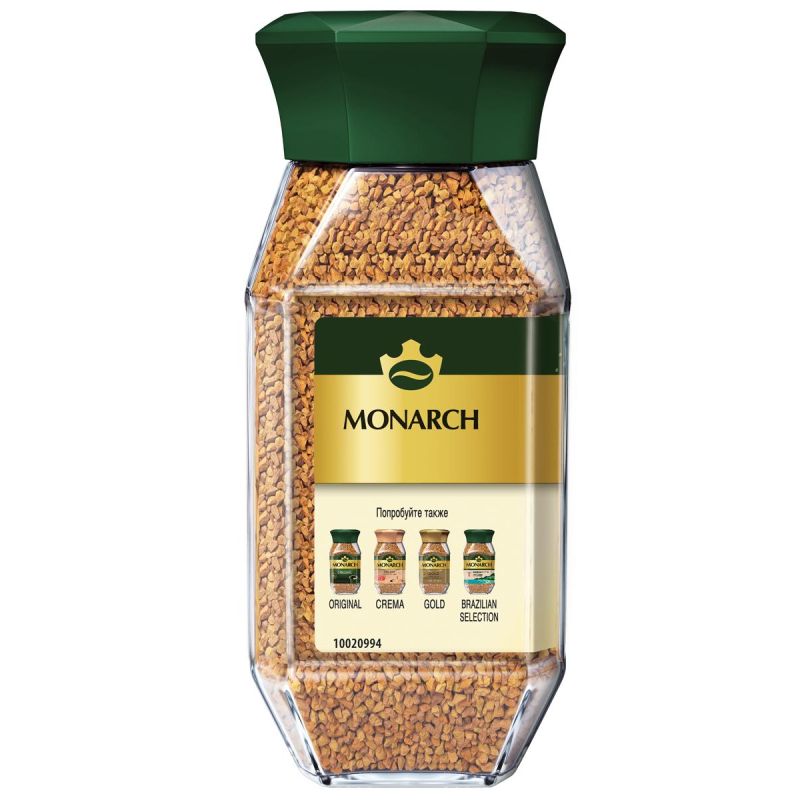 Кофе растворимый декофеинизированный Monarch Day&Night, 95гр ст/б