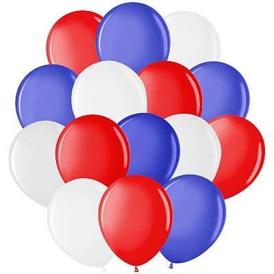 Воздушные шары, 50шт., М12/30см, MESHU «Триколор», пастель, 3 цвета ассорти